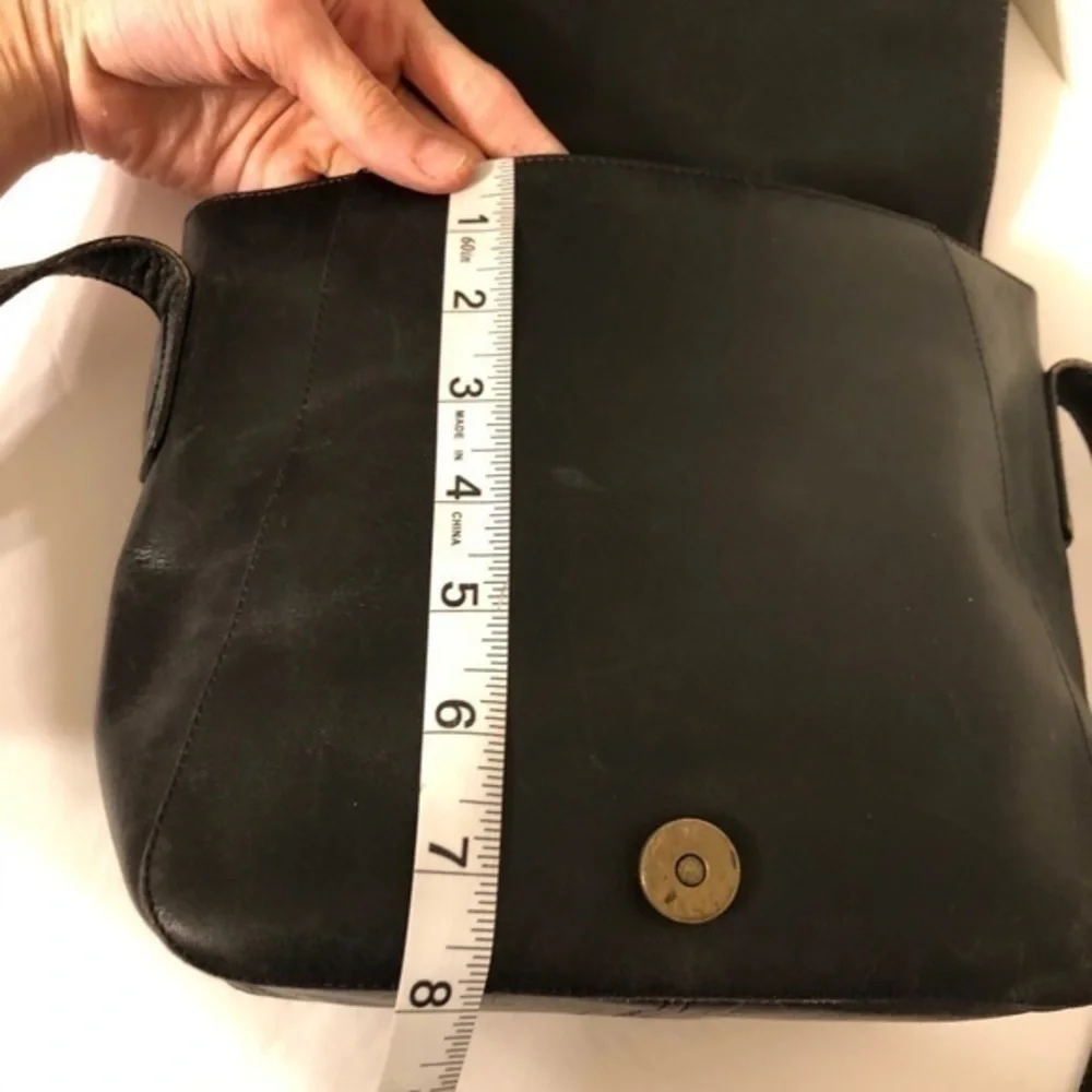 COACH vintage black leather made in Italy rare!